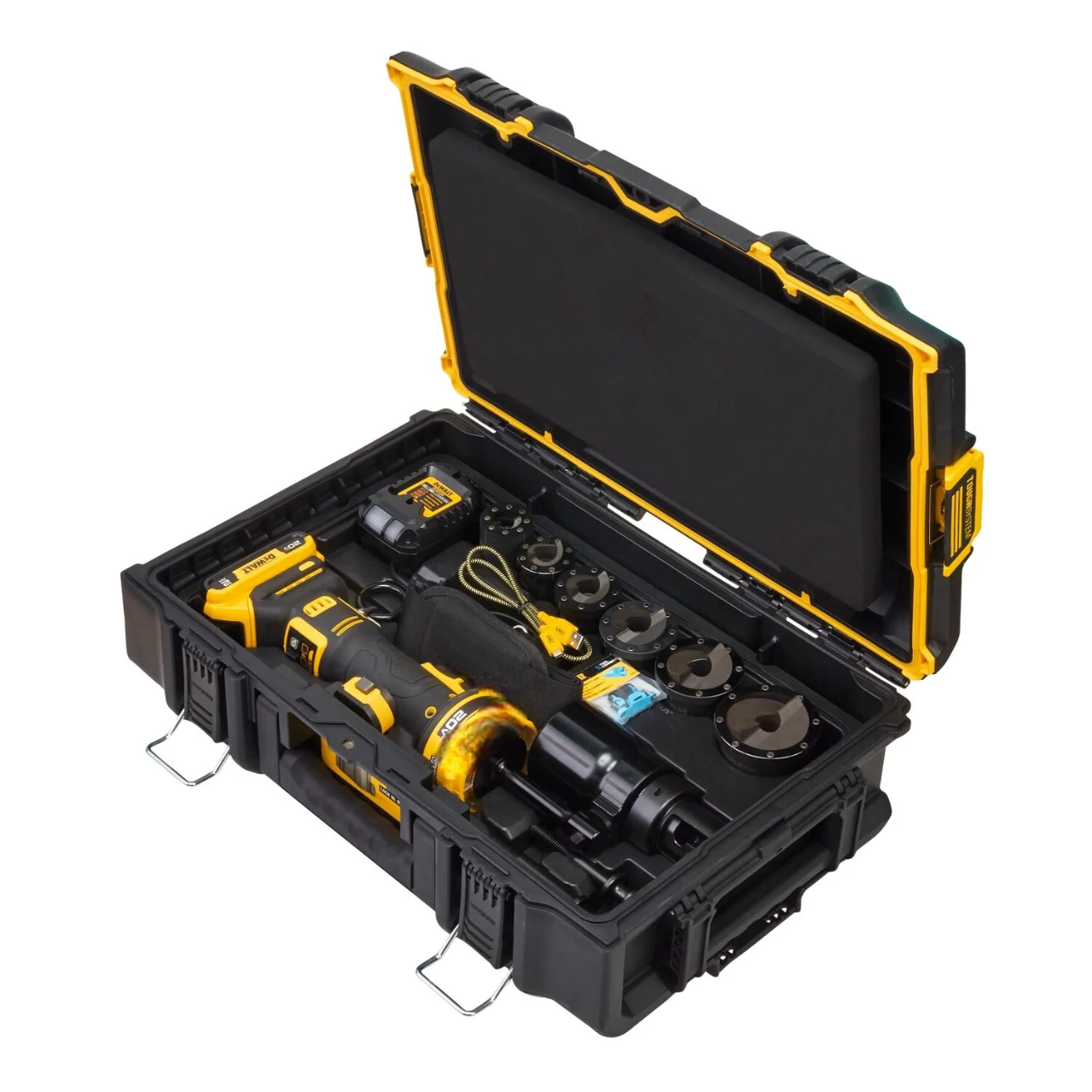 20V MAX Hydraulic Knockout Tool 2.0Ah Kit w 12'' - 2'' Punch and Die Set