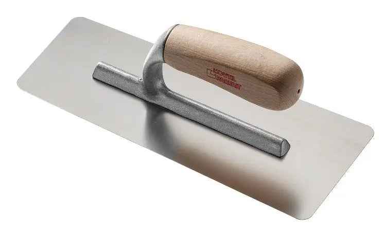 Pennelli Tigre Professional Trapezoidal Stainless Steel Marmorino Trowel With Wooden Handle
