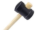 Dual-Face Rubber and Wood Mallet